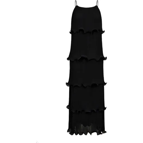 Elegant Pleated Dress with Ruffles , female, Sizes: M, L, XL - Copenhagen Muse - Modalova