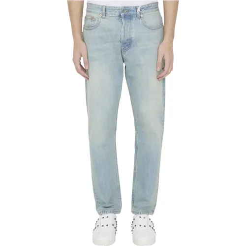 Hellblaue Denim Jeans mit VLogo Signature - Valentino Garavani - Modalova