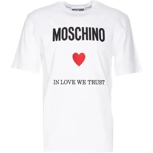 Short Sleeve T-Shirt , male, Sizes: M, S, L, XL, 2XL - Moschino - Modalova