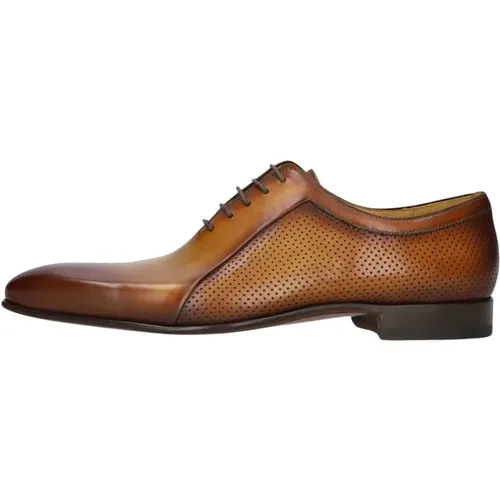 Klassische Leder Schnürschuhe , Herren, Größe: 42 EU - Magnanni - Modalova