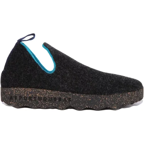 City Antracite Slip-On Shoes Women , female, Sizes: 3 UK, 4 UK - Asportuguesas - Modalova