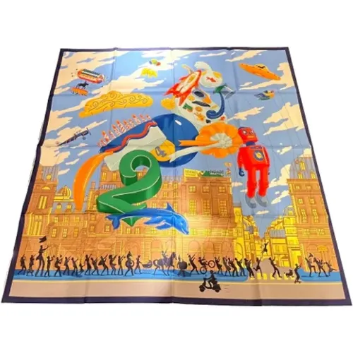 Pre-owned Silk scarves , female, Sizes: ONE SIZE - Hermès Vintage - Modalova