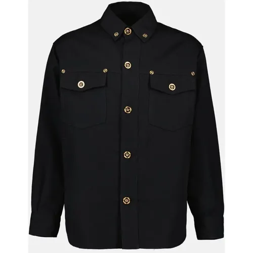 Wool Shirt Autumn-Winter Collection 2024 , male, Sizes: L, M - Versace - Modalova