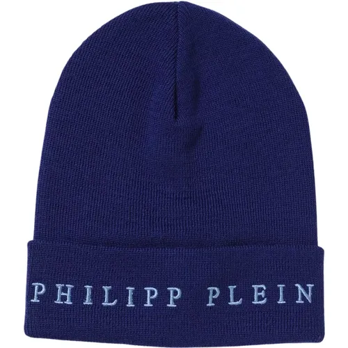 Wool Logo Hat , male, Sizes: ONE SIZE - Philipp Plein - Modalova