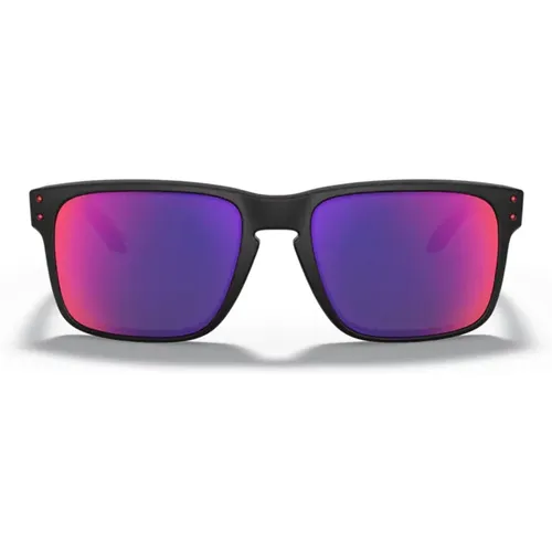 Holbrook Oo9102 - Matte Positive Red Iridium Sunglasses , female, Sizes: ONE SIZE - Oakley - Modalova