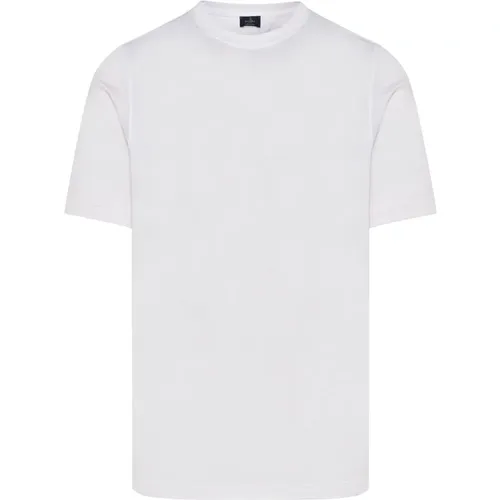 Melange cotton t-shirt , male, Sizes: XL, 4XL, 3XL, M, L, 2XL - Barba - Modalova