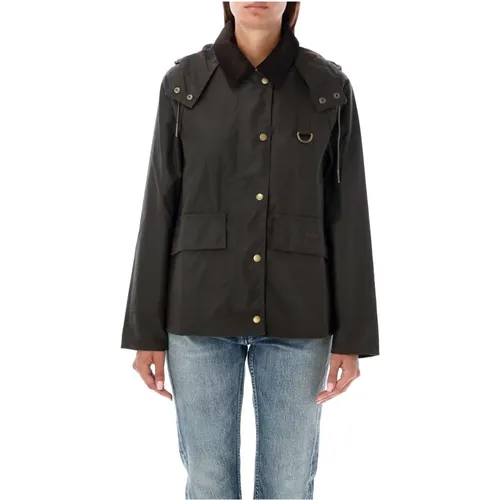 Olive Wax Jacket Aw24 , female, Sizes: S - Barbour - Modalova