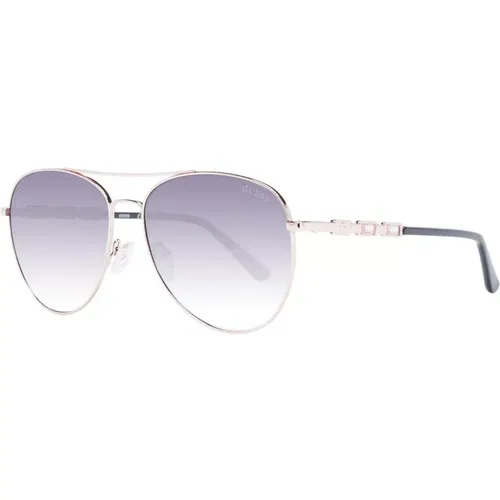Roségold Aviator Sonnenbrille , Damen, Größe: ONE Size - Guess - Modalova