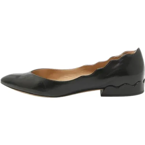 Pre-owned Leather flats , female, Sizes: 4 UK - Chloé Pre-owned - Modalova