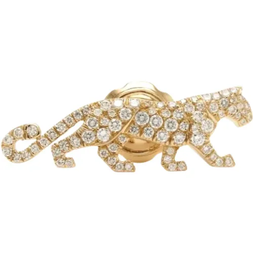 Pre-owned Gold brooches , female, Sizes: ONE SIZE - Cartier Vintage - Modalova