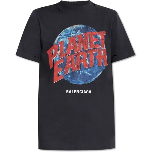 T-Shirt mit Druck Balenciaga - Balenciaga - Modalova