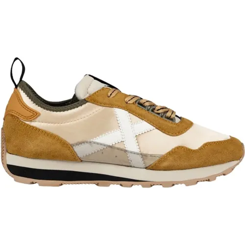 Beige Retro Sneaker mit Doppelter Sohle - Munich - Modalova