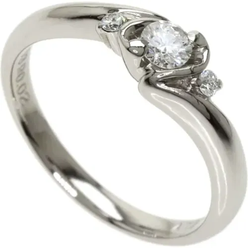 Pre-owned Silver Platinum Celine Ring , female, Sizes: ONE SIZE - Celine Vintage - Modalova