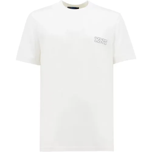 Neue Texturen T-Shirt , Herren, Größe: M - Kiton - Modalova