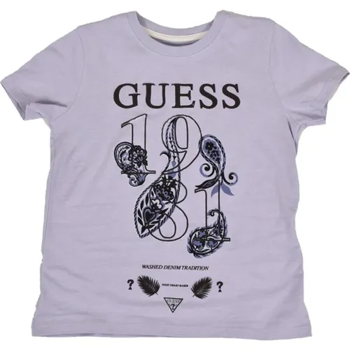 Bedrucktes T-Shirt - Eleganter Stil für Jungen - Guess - Modalova