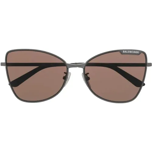 Metal Sunglasses , unisex, Sizes: 60 MM - Balenciaga - Modalova