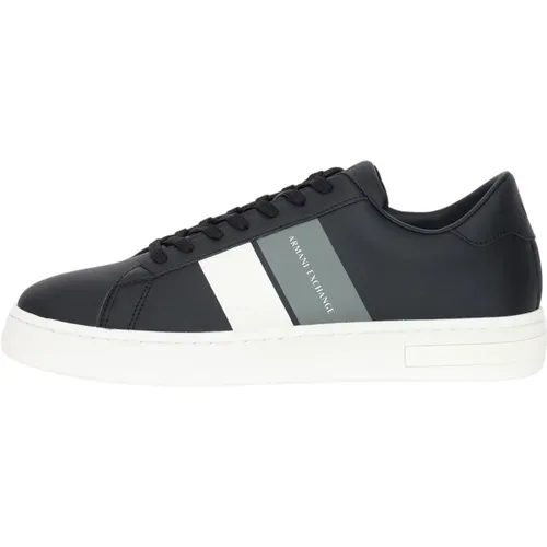 Sneakers with Logo and Contrast Bands , male, Sizes: 7 UK, 11 UK, 10 UK, 6 UK, 5 UK - Armani Exchange - Modalova