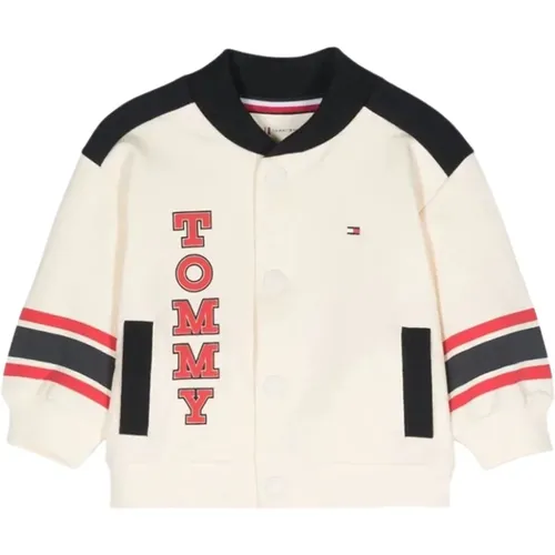 Bomber Sweatshirt mit Langen Ärmeln und Kontrastbändern - Tommy Hilfiger - Modalova