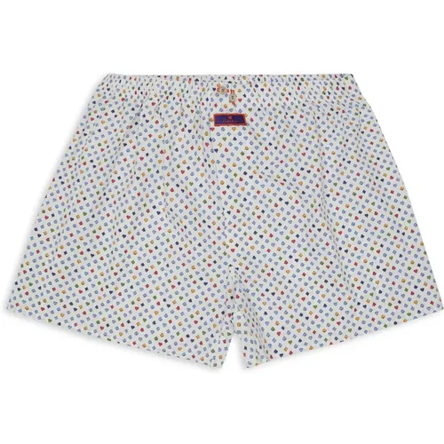 Klassische Weiße Baumwoll-Boxershorts , Herren, Größe: 2XL - Gallo - Modalova