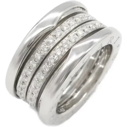 Pre-owned White Gold rings , female, Sizes: ONE SIZE - Bvlgari Vintage - Modalova