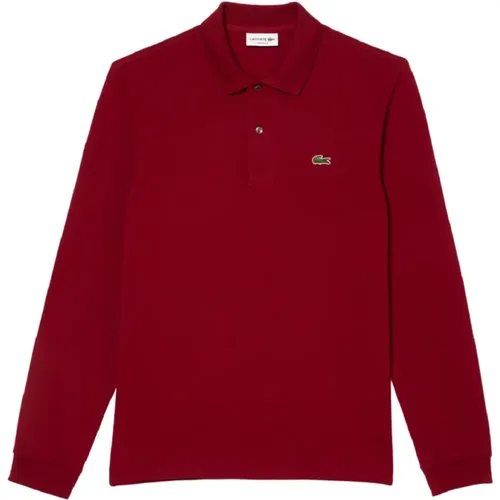 Long Sleeve Cotton Polo Shirt , male, Sizes: L, XL, 3XL, M - Lacoste - Modalova