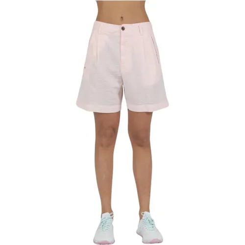 Stylische Bermuda Shorts , Damen, Größe: L - White Sand - Modalova