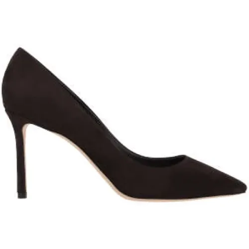 Dunkelbraune Wildleder Stiletto-Absätze,Braune Wildleder Pumps mit Spitzer Ferse - Jimmy Choo - Modalova