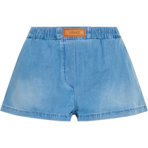 Denim shorts , Damen, Größe: W26 - Versace - Modalova