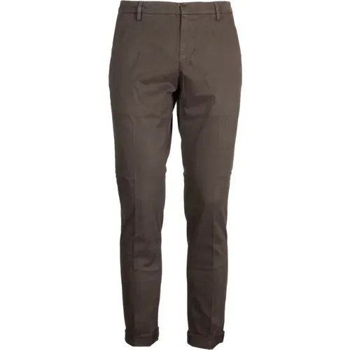 Slim Fit Chino Hose mit Gürtelschlaufen - Dondup - Modalova