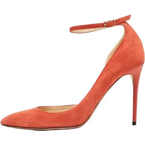 Pre-owned Suede heels , female, Sizes: 3 1/2 UK - Jimmy Choo Pre-owned - Modalova