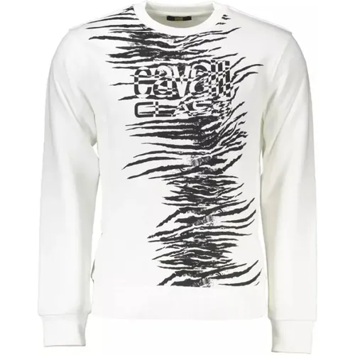 Stylischer Herren Sweatshirt , Herren, Größe: L - Cavalli Class - Modalova