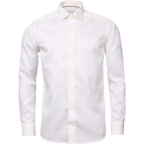 Signature Twill Shirt , male, Sizes: XL, 2XL, M, 3XL - Eton - Modalova