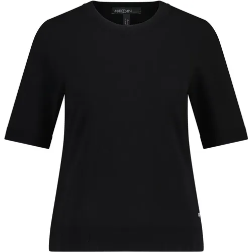 Lightweight Viscose Mix Short Sleeve Sweater , female, Sizes: L, M, XS, 2XL, 3XL, XL, S - Marc Cain - Modalova
