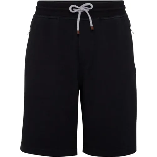 Cotton Bermuda Shorts , male, Sizes: 2XL, L - BRUNELLO CUCINELLI - Modalova