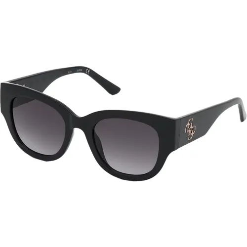 Shiny /Grey Shaded Sunglasses , female, Sizes: 50 MM - Guess - Modalova