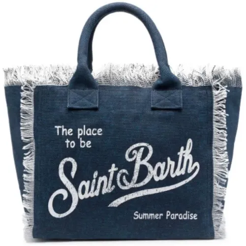 Fringed Vanity Tote Bag , female, Sizes: ONE SIZE - MC2 Saint Barth - Modalova