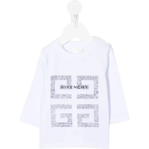 Langärmeliges Baumwoll-T-Shirt mit auffälligem Logo-Print - Givenchy - Modalova