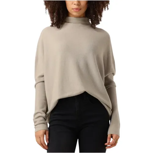 Eleganter Sandfarbener Coltrui Liora Sweater , Damen, Größe: M - drykorn - Modalova