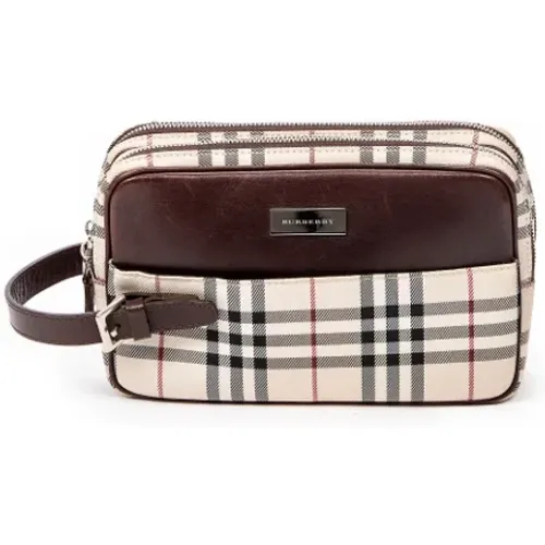 Pre-owned Canvas clutches , female, Sizes: ONE SIZE - Burberry Vintage - Modalova