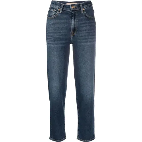 Malia High Rise Cropped Jeans , Damen, Größe: W26 - 7 For All Mankind - Modalova