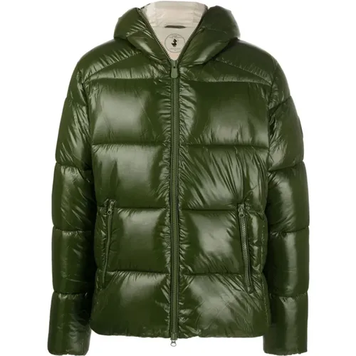 Edgard Glossy Padded Jacket , Herren, Größe: S - Save The Duck - Modalova