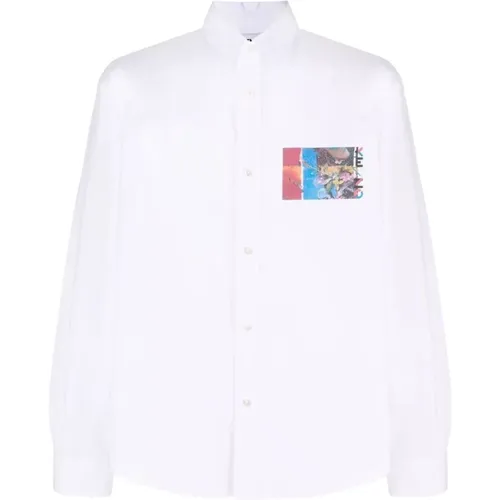Stylish Cotton Casual Shirt , male, Sizes: 2XL - Kenzo - Modalova