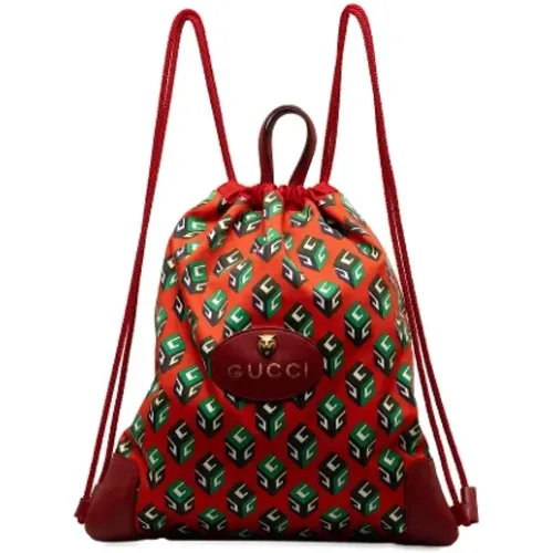 Pre-owned Leather backpacks , female, Sizes: ONE SIZE - Gucci Vintage - Modalova