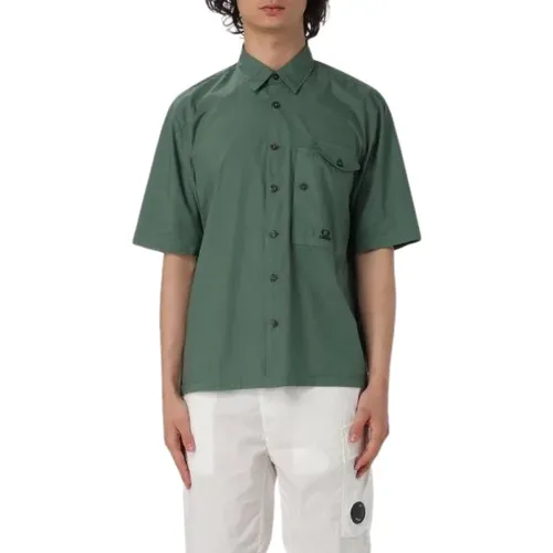 Grüne Hemden für Männer , Herren, Größe: M - C.P. Company - Modalova