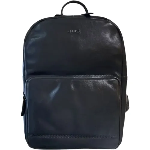 Schwarzer Herrenrucksack mit Frontlogo - Paciotti - Modalova