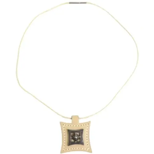 Pre-owned Leather necklaces , female, Sizes: ONE SIZE - Hermès Vintage - Modalova
