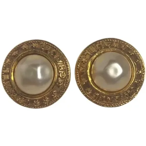 Pre-owned Metal earrings , female, Sizes: ONE SIZE - Chanel Vintage - Modalova