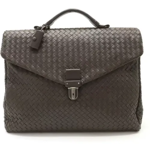 Pre-owned Leder aktentasche - Bottega Veneta Vintage - Modalova