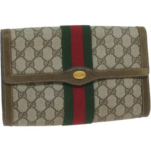 Pre-owned Canvas clutches , female, Sizes: ONE SIZE - Gucci Vintage - Modalova