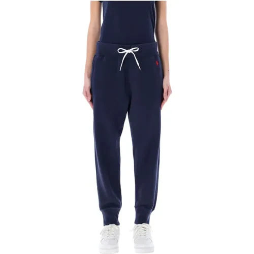 Klassische Navy Jogginghose , Damen, Größe: L - Ralph Lauren - Modalova